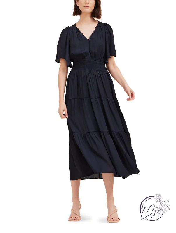 Graceful Glide Pleated Maxi Dress