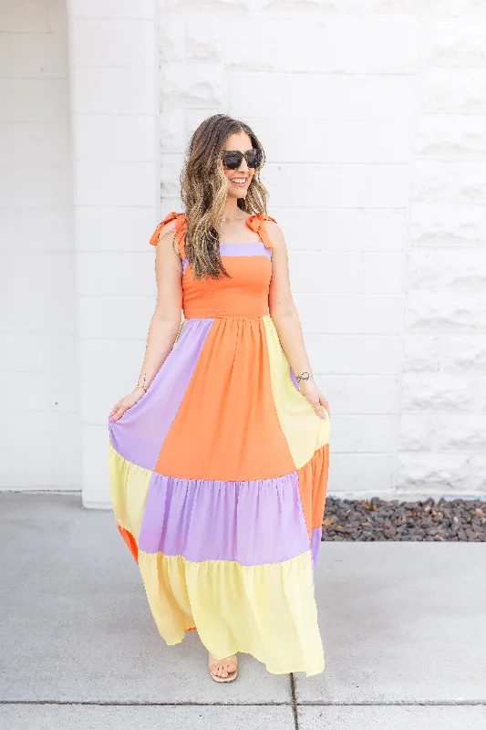 The Mixed Feelings Colorblock Maxi